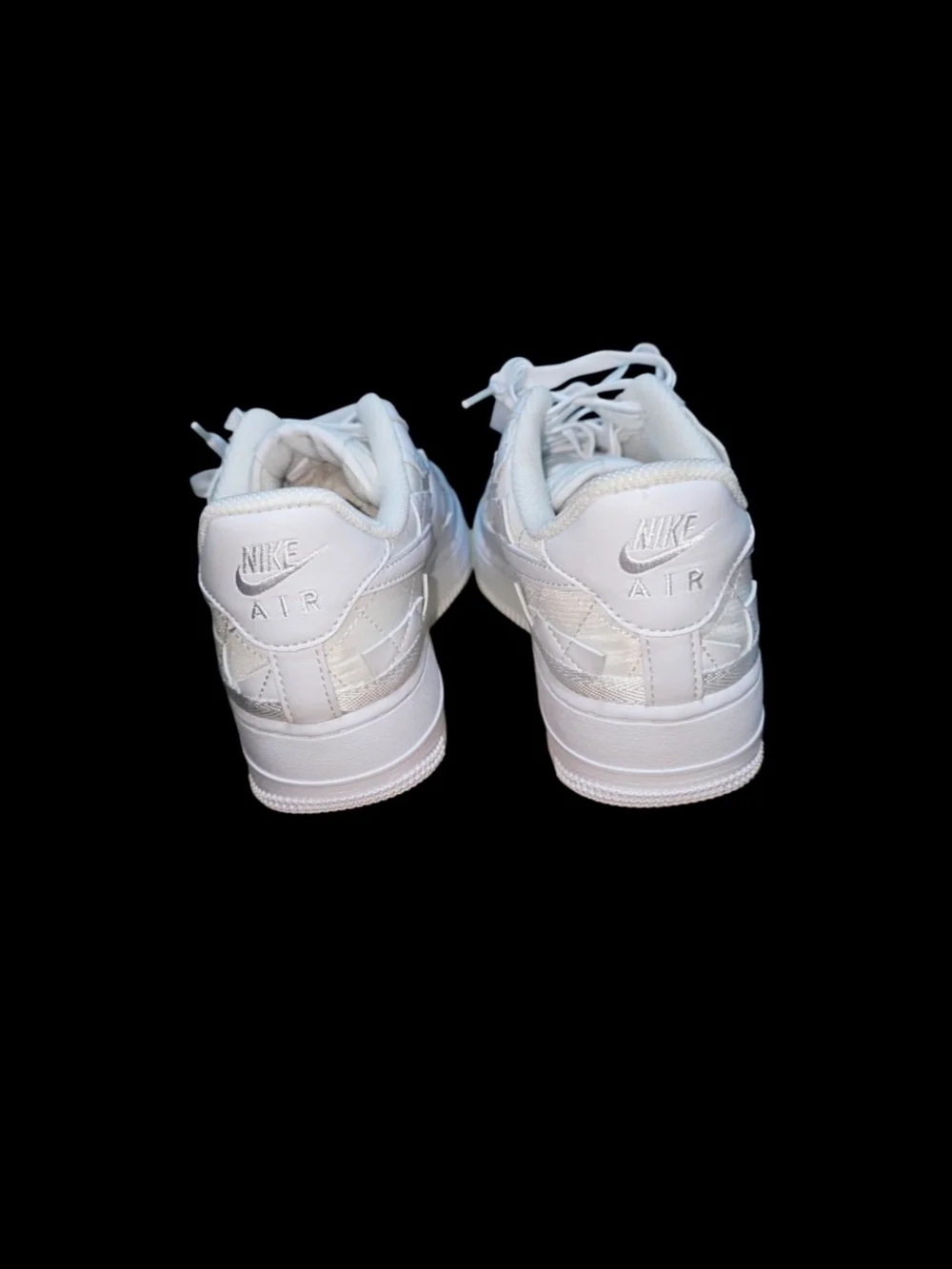Nike Design By Billie Elish All-White Quilted Sneakers - Classic Swoosh Design